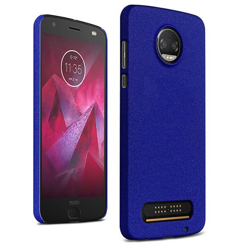 Coque Plastique Rigide Etui Sables Mouvants pour Motorola Moto Z Play Bleu