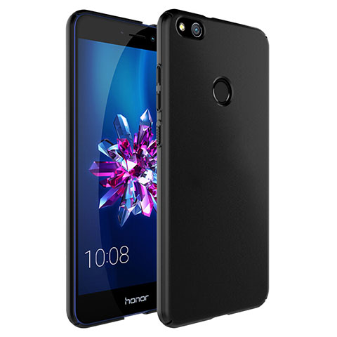 Coque Plastique Rigide Mat et Support Bague Anneau pour Huawei Honor 8 Lite Noir