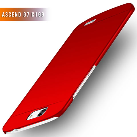 Coque Plastique Rigide Mat M02 pour Huawei Ascend G7 Rouge