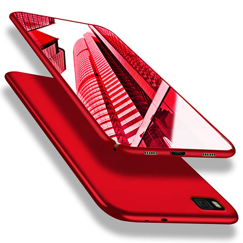 Coque Plastique Rigide Mat M02 pour Huawei P8 Rouge