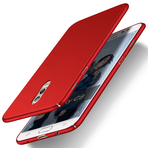 Coque Plastique Rigide Mat M03 pour Samsung Galaxy C8 C710F Rouge