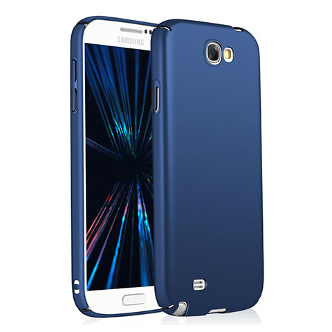 Coque Plastique Rigide Mat M03 pour Samsung Galaxy Note 2 N7100 N7105 Bleu