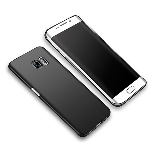 Coque Plastique Rigide Mat M03 pour Samsung Galaxy S6 Edge+ Plus SM-G928F Noir