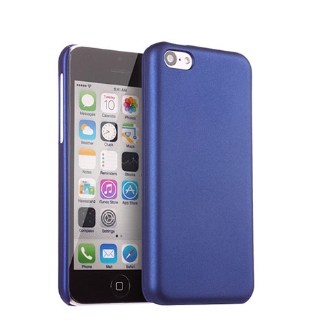 Coque Plastique Rigide Mat pour Apple iPhone 5C Bleu