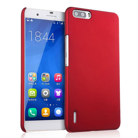 Coque Plastique Rigide Mat pour Huawei Honor 6 Plus Rouge