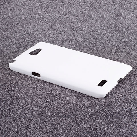 Coque Plastique Rigide Mat pour LG L Bello 2 Blanc