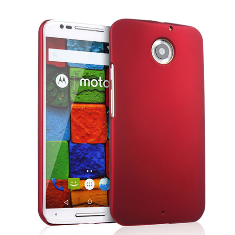 Coque Plastique Rigide Mat pour Motorola Moto X (2nd Gen) Rouge