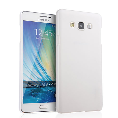 Coque Plastique Rigide Mat pour Samsung Galaxy A7 Duos SM-A700F A700FD Blanc