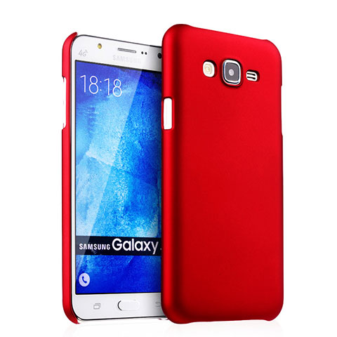Coque Plastique Rigide Mat pour Samsung Galaxy J5 SM-J500F Rouge