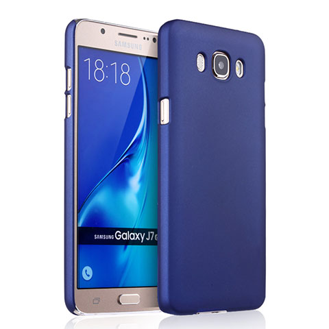 Coque Plastique Rigide Mat pour Samsung Galaxy J7 (2016) J710F J710FN Bleu