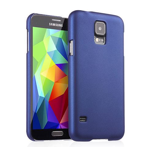 Coque Plastique Rigide Mat pour Samsung Galaxy S5 Duos Plus Bleu
