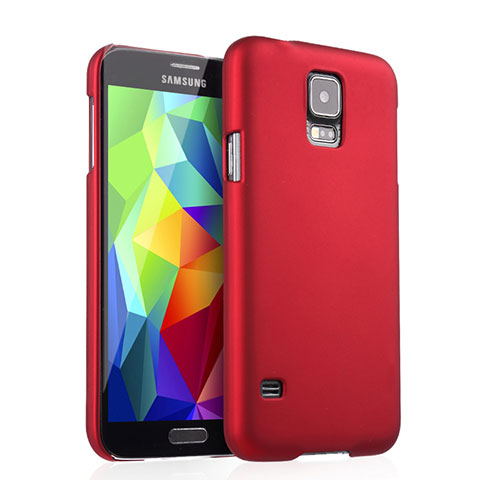 Coque Plastique Rigide Mat pour Samsung Galaxy S5 G900F G903F Rouge