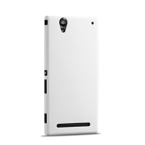 Coque Plastique Rigide Mat pour Sony Xperia T2 Ultra Dual Blanc
