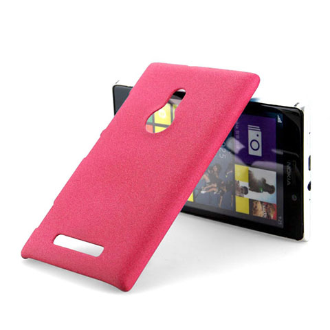 Coque Plastique Rigide Sables Mouvants pour Nokia Lumia 925 Rouge