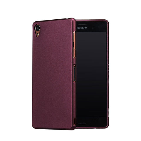 Coque Plastique Rigide Sables Mouvants pour Sony Xperia Z3 Rouge