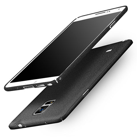 Coque Plastique Rigide Sables Mouvants Q01 pour Samsung Galaxy Note 4 SM-N910F Noir