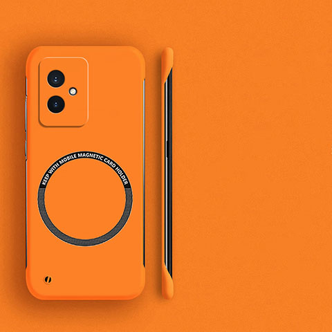 Coque Plastique Rigide Sans Cadre Etui Housse Mat avec Mag-Safe Magnetic Magnetique pour Huawei Honor 100 5G Orange