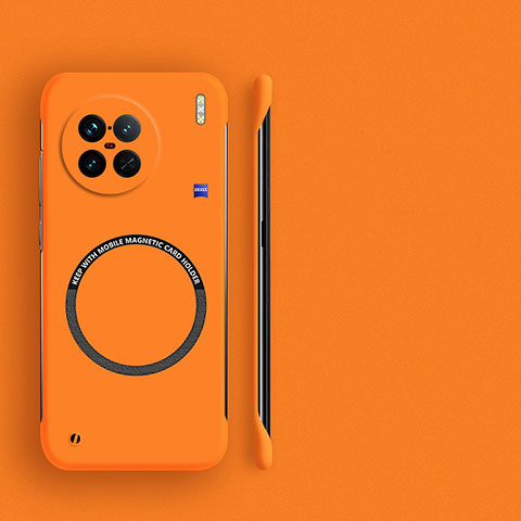 Coque Plastique Rigide Sans Cadre Etui Housse Mat avec Mag-Safe Magnetic Magnetique pour Vivo X90 Pro 5G Orange