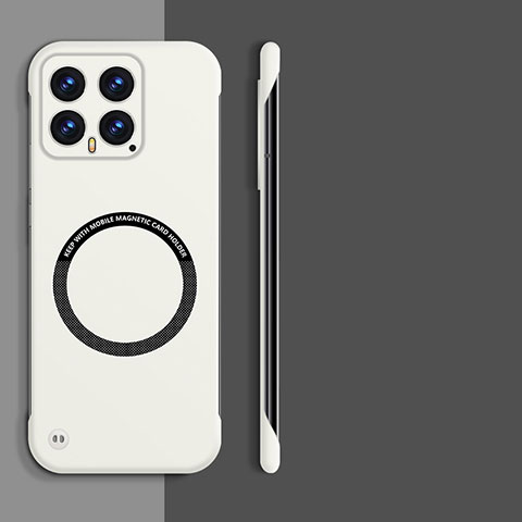 Coque Plastique Rigide Sans Cadre Etui Housse Mat avec Mag-Safe Magnetic Magnetique pour Xiaomi Mi 14 Pro 5G Blanc