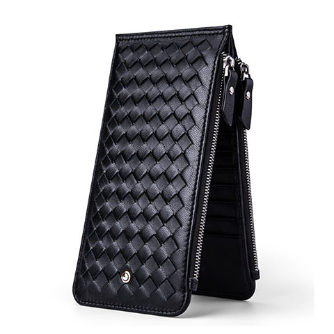 Coque Pochette Cuir Losange Universel Noir