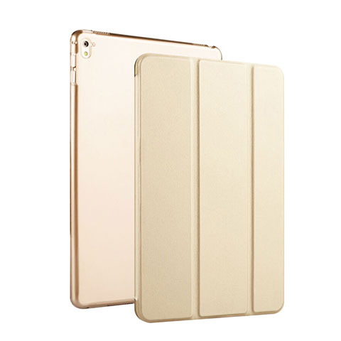 Coque Portefeuille Cuir Stand pour Apple iPad Pro 9.7 Or