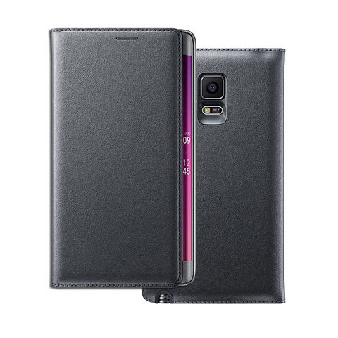 Coque Portefeuille Flip Cuir pour Samsung Galaxy Note Edge SM-N915F Noir