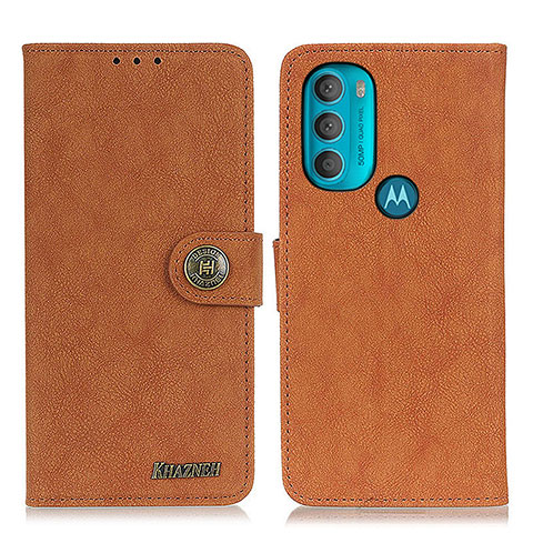 Coque Portefeuille Livre Cuir Etui Clapet A01D pour Motorola Moto G71 5G Marron