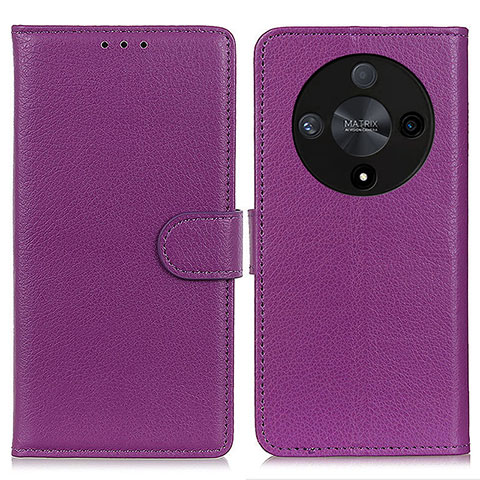 Coque Portefeuille Livre Cuir Etui Clapet A03D pour Huawei Honor X9b 5G Violet