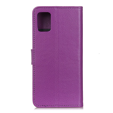 Coque Portefeuille Livre Cuir Etui Clapet A03D pour Motorola Moto G100 5G Violet