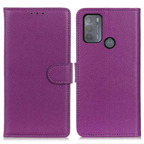 Coque Portefeuille Livre Cuir Etui Clapet A03D pour Motorola Moto G50 Violet