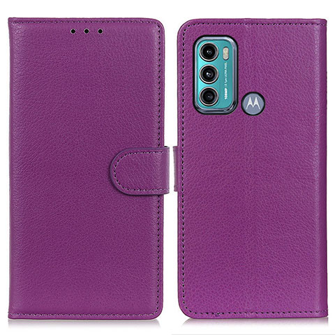 Coque Portefeuille Livre Cuir Etui Clapet A03D pour Motorola Moto G60 Violet