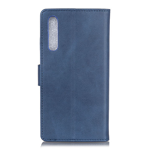 Coque Portefeuille Livre Cuir Etui Clapet A05D pour Samsung Galaxy M02 Bleu