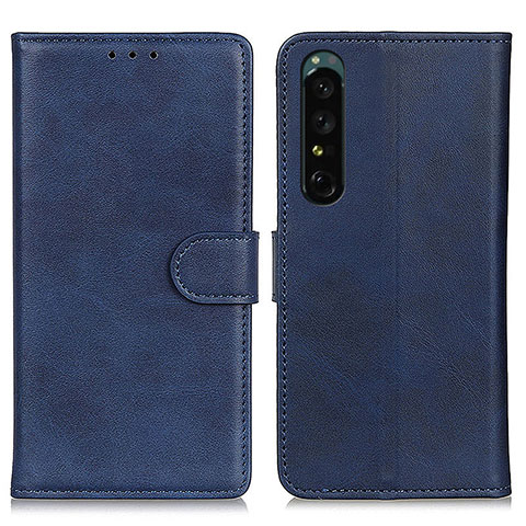 Coque Portefeuille Livre Cuir Etui Clapet A05D pour Sony Xperia 1 V Bleu