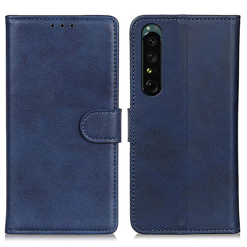 Coque Portefeuille Livre Cuir Etui Clapet A05D pour Sony Xperia 1 V Bleu