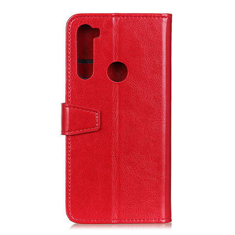 Coque Portefeuille Livre Cuir Etui Clapet A06D pour Motorola Moto One Fusion Plus Rouge