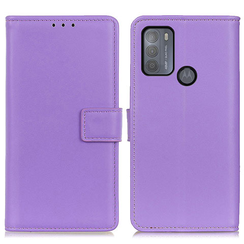 Coque Portefeuille Livre Cuir Etui Clapet A08D pour Motorola Moto G50 Violet