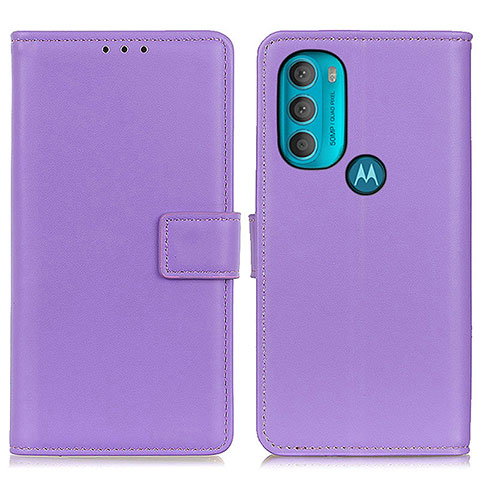 Coque Portefeuille Livre Cuir Etui Clapet A08D pour Motorola Moto G71 5G Violet
