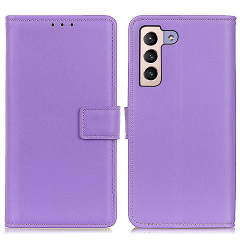 Coque Portefeuille Livre Cuir Etui Clapet A08D pour Samsung Galaxy S21 FE 5G Violet