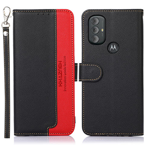 Coque Portefeuille Livre Cuir Etui Clapet A09D pour Motorola Moto G Power (2022) Noir