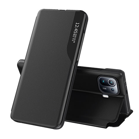 Coque Portefeuille Livre Cuir Etui Clapet A09D pour Xiaomi Mi 11 Pro 5G Noir