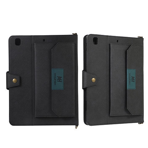 Coque Portefeuille Livre Cuir Etui Clapet AD1 pour Apple iPad Air 3 Noir