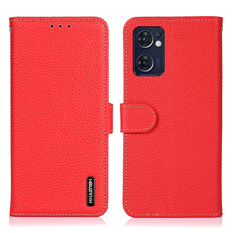 Coque Portefeuille Livre Cuir Etui Clapet B01H pour OnePlus Nord CE 2 5G Rouge