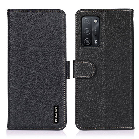 Coque Portefeuille Livre Cuir Etui Clapet B01H pour Oppo A56 5G Noir