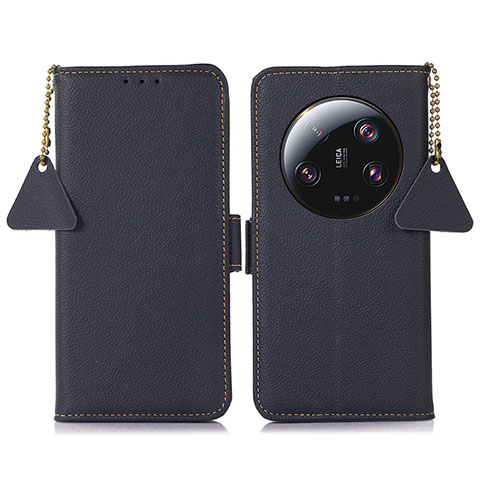 Coque Portefeuille Livre Cuir Etui Clapet B01H pour Xiaomi Mi 13 Ultra 5G Bleu