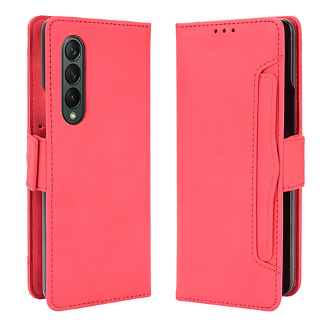 Coque Portefeuille Livre Cuir Etui Clapet B01Y pour Samsung Galaxy Z Fold3 5G Rouge