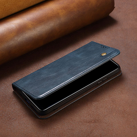Coque Portefeuille Livre Cuir Etui Clapet B02S pour Xiaomi Poco F5 Pro 5G Bleu