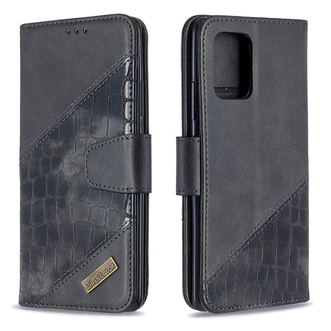 Coque Portefeuille Livre Cuir Etui Clapet B03F pour Samsung Galaxy A91 Noir