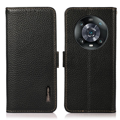 Coque Portefeuille Livre Cuir Etui Clapet B03H pour Huawei Honor Magic4 Pro 5G Noir