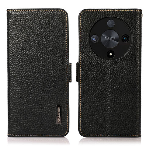 Coque Portefeuille Livre Cuir Etui Clapet B03H pour Huawei Honor X9b 5G Noir