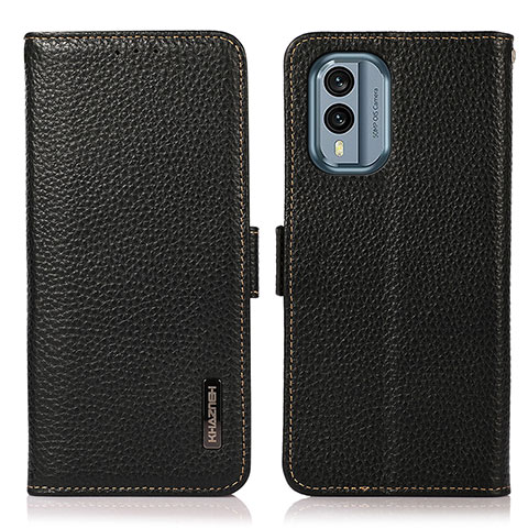 Coque Portefeuille Livre Cuir Etui Clapet B03H pour Nokia X30 5G Noir